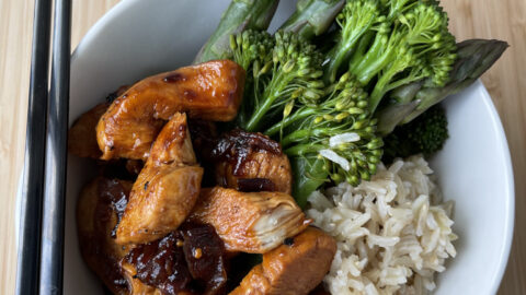 Sticky chicken