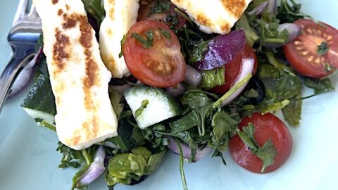 Healthy Halloumi Salad