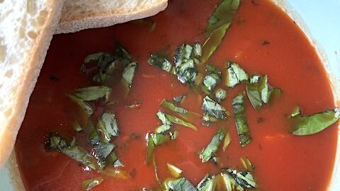 Tomato and basil soup